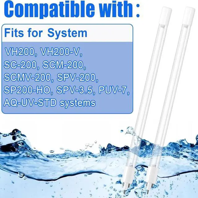 Alt view image 5 of 5 - Poweka S200RL-HO Replacement UV Lamp 2 Pack Compatible with VH200 System, SPV-200, SP200-HO, SPV-3.5, SC-200, SCM-200 Systems, Lamp Life 18,000h