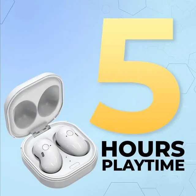 Alt view image 2 of 5 - Coby Wireless Bluetooth Earbuds with Charging Case, in-Ear Headphones with Built-in Microphone, Touch Controls, Stereo Sound, USB-C Charging, Compatible with iPhone & Android