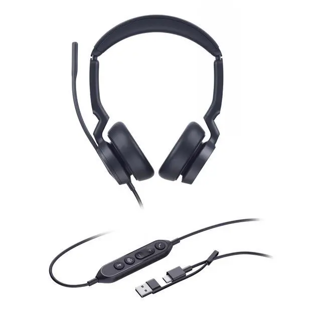 Alt view image 2 of 5 - Yealink UH46 Dual Teams USB-C/A Headset