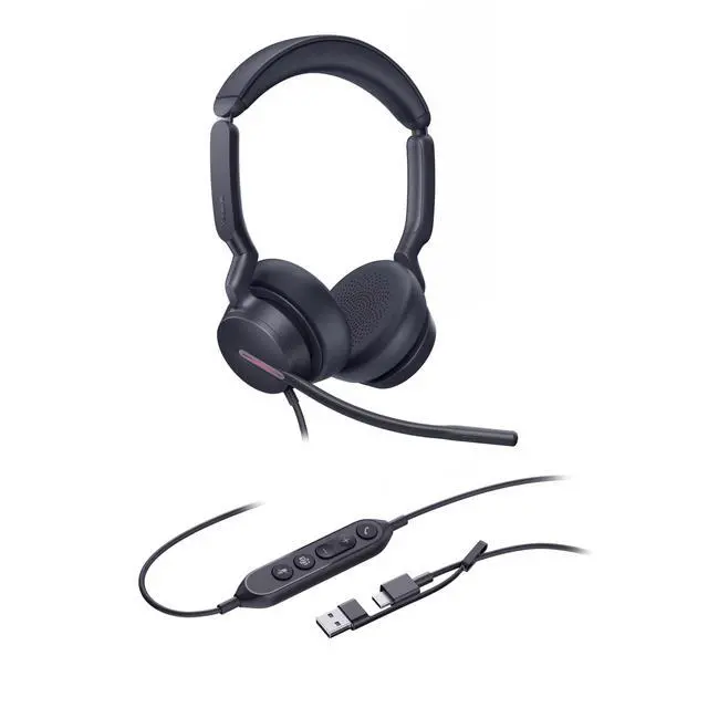 Alt view image 4 of 5 - Yealink UH46 Dual Teams USB-C/A Headset