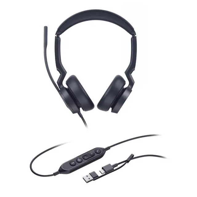 Alt view image 5 of 5 - Yealink UH46 Dual Teams USB-C/A Headset