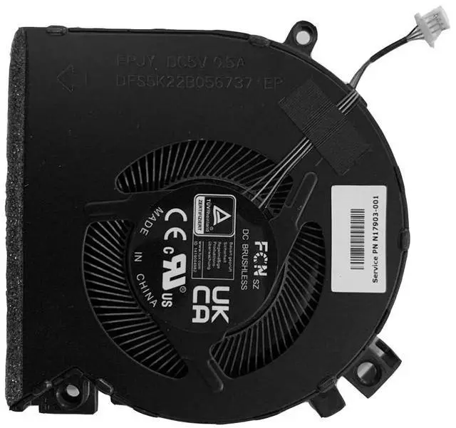 Main image of Siakoocty Replacement Laptop CPU Cooling Fan N13304-001 Replacement for HP Victus 15-FA 15-FB 15-FA0025NR 15-FB1013DX 15-FB0028NR, Black