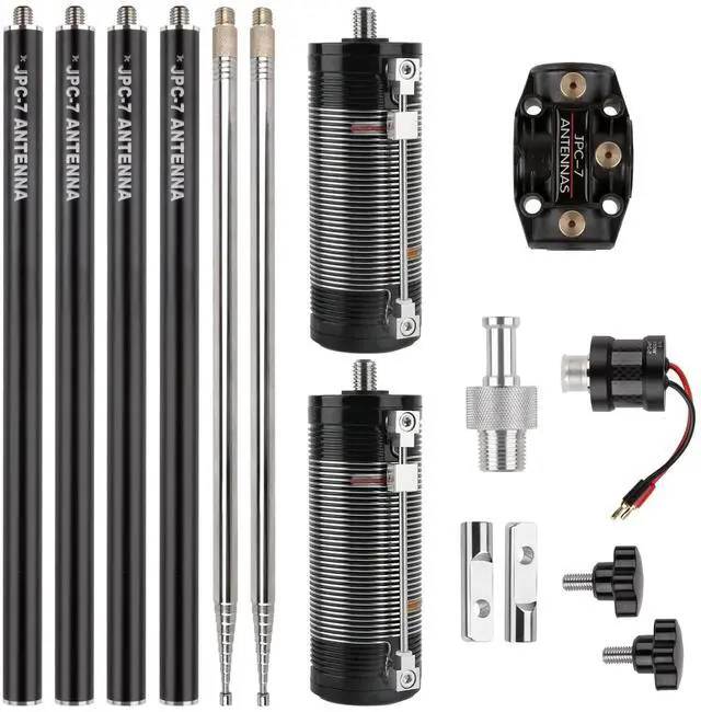 Main image of JPC-7 Portable HF Antenna for Ham Radio 7MHz-50MHz, All Band Shortwave Vertical Antenna, 40m-6m 8 Bands, Suitable for On-Site/Emergency/Training/Outdoor Use, 4.1 Meter(13.5Ft) (M10)