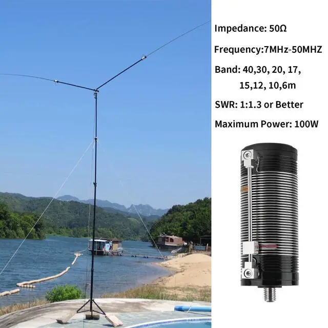 Alt view image 3 of 5 - JPC-7 Portable HF Antenna for Ham Radio 7MHz-50MHz, All Band Shortwave Vertical Antenna, 40m-6m 8 Bands, Suitable for On-Site/Emergency/Training/Outdoor Use, 4.1 Meter(13.5Ft) (M10)