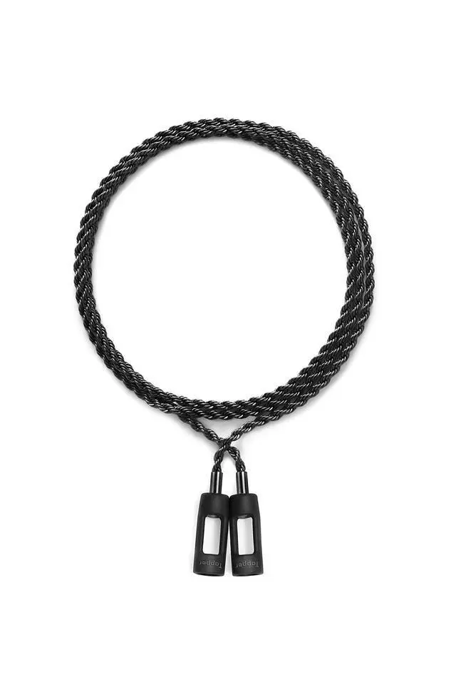 Alt view image 3 of 5 - Tapper Hematite Black Plated Rope Chain for AirPods & AirPods Pro
