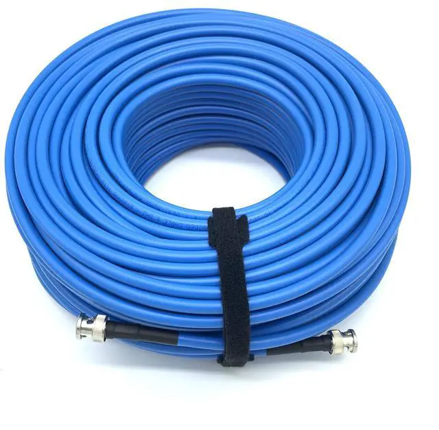 Alt view image 2 of 5 - AV-Cables 150ft 3G/6G HD SDI BNC Cable- Belden 1694a RG6 - Blue