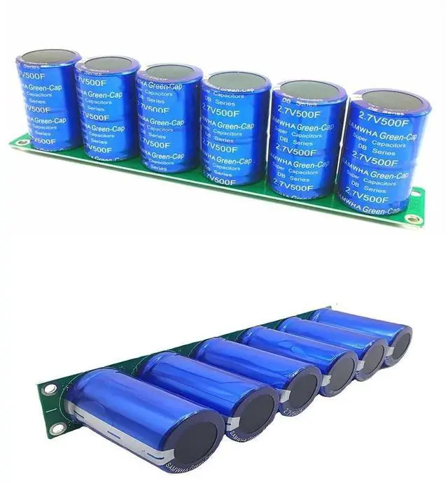 Main image of 1Set of 6 Automotive Supercapacitor Rectifier Modules 35 x 60 mm 2.7V 500F Supercapacitor Rectifier Module with Balancing Board Circuit Boards