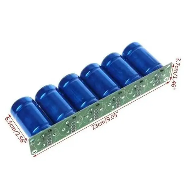 Alt view image 4 of 5 - 1Set of 6 Automotive Supercapacitor Rectifier Modules 35 x 60 mm 2.7V 500F Supercapacitor Rectifier Module with Balancing Board Circuit Boards