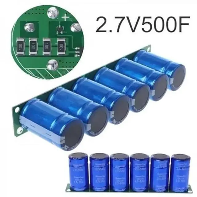 Alt view image 5 of 5 - 1Set of 6 Automotive Supercapacitor Rectifier Modules 35 x 60 mm 2.7V 500F Supercapacitor Rectifier Module with Balancing Board Circuit Boards