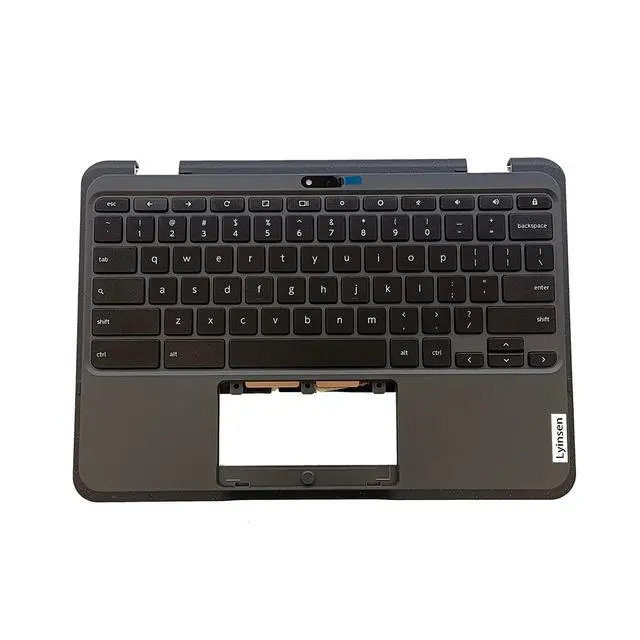Alt view image 2 of 5 - Lyinsen Replacement for Lenovo Chromebook 500E Gen3 Laptop Upper Case Palmrest Keyboard Assembly Part 11.6" 5M11C88952 5M11C88953 5M11C88954 5M11C88955 5M11K67161 Top Cover Black(WLAN)