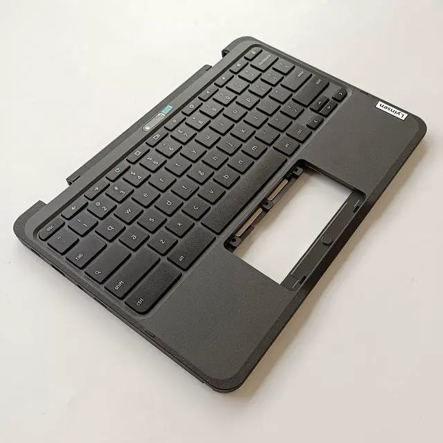 Alt view image 4 of 5 - Lyinsen Replacement for Lenovo Chromebook 500E Gen3 Laptop Upper Case Palmrest Keyboard Assembly Part 11.6" 5M11C88952 5M11C88953 5M11C88954 5M11C88955 5M11K67161 Top Cover Black(WLAN)