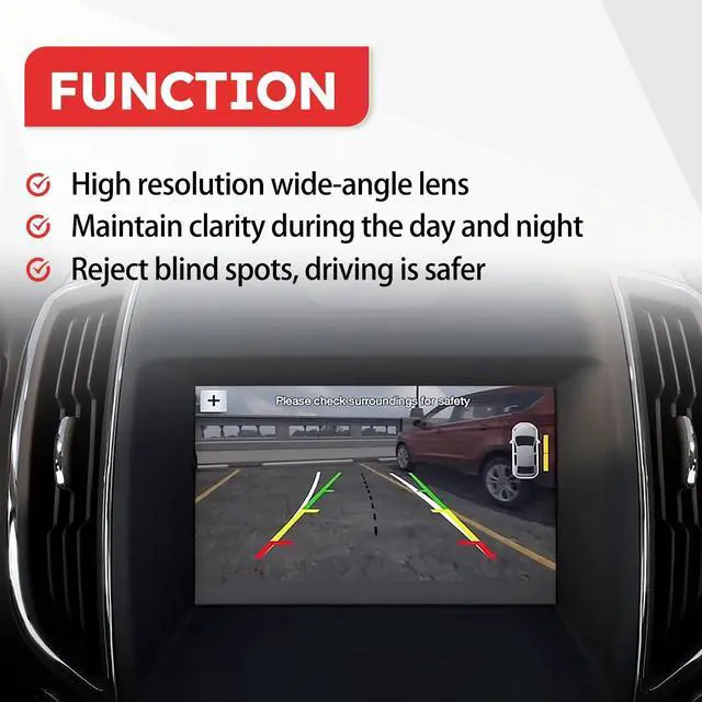 Alt view image 4 of 5 - EG1Z-19G490-A Rear View Assist Parking Back Camera for Ford Taurus 2013-2019 Replace# EG1Z-19G490-A, EG1Z19G490A, DG1Z-19G490-A, DG1Z19G490A, 592-224, PAC251, FO1960165