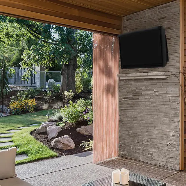 Alt view image 2 of 5 - Easy-Going Outdoor TV Cover for 65 to 70 inch with Openable Front Flap for Watching TV, Convenient Use without Remove, Durable TV Cover with Free Cleaning Cloth