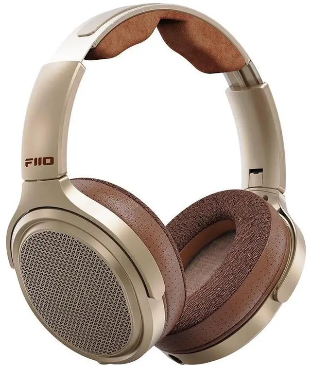 Alt view image 2 of 2 - FiiO JT7 Over-Ear Planar Magnetic Headphones, 95x86mm Planar Driver, 3m Ultra-Thin Diaphragm, Foldable Lightweight Design, Detachable 4.4mm/3.5mm Cable for Audiophiles (Champagne Gold)
