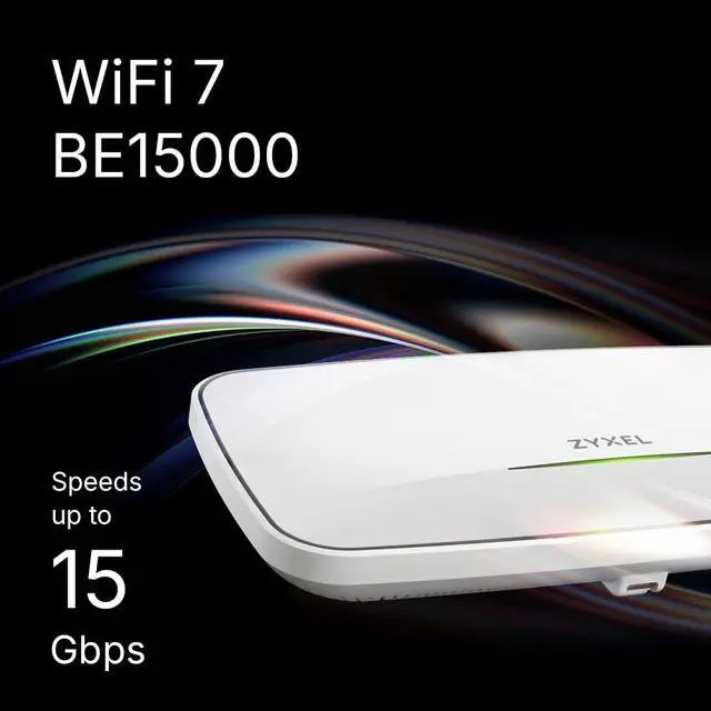 Alt view image 3 of 5 - Zyxel WiFi 7 Wireless Access Point BE15000 ^^ PoE+ or USB C (not Included) ^^ 1x 10GbE Ethernet Port ^^ Triple Radio ^^ Cloud or Standalone ^^ RF Filter, Radius Authentication ^^ TAA Compliant