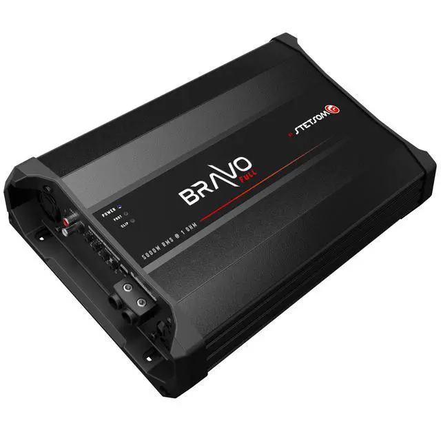 Alt view image 3 of 5 - Stetsom Bravo Full 5000 1 Ohm Mono Car Amplifier, 5000.1 5K Watts RMS, 1 Stable Car Audio, HD Sound Quality, Crossover & Bass Boost, Car Stereo Speaker Subwoofer MD, Smart Coolers