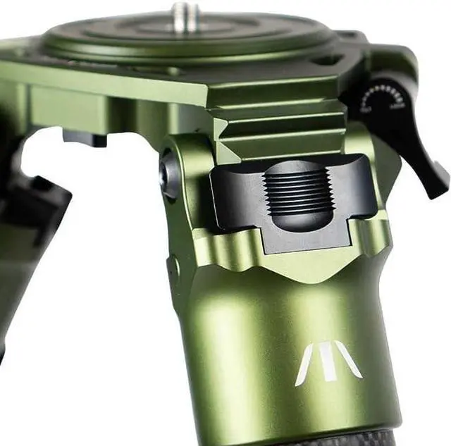 Alt view image 3 of 5 - Fatboy Tripods Traverse 2 Section Tripod - Carbon Fiber and Aluminum Tripod with Durable Frame, Lightweight, Stable, Bubble Level, Adjustable Legs, and Hands-Free Operation for Hunting, Shooting