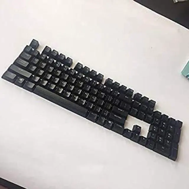 Alt view image 2 of 5 - LuoMGDYSS 104 Key ABS Black Keycap Set for Corsair K70 K65 Mechanical Gaming Keyboard