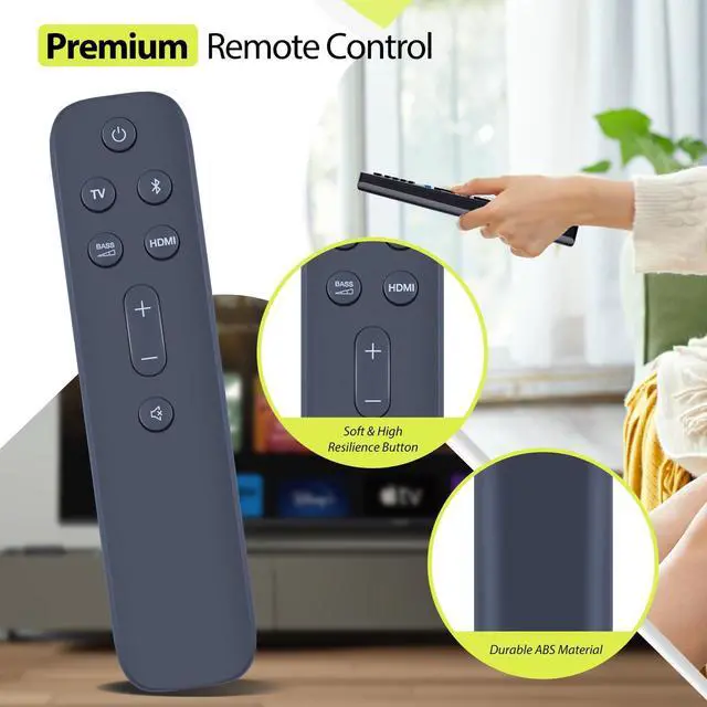 Alt view image 4 of 5 - RYQIF Replacement Remote Control Compatible with JBL Bar 5.1 Surround Sound Bar System JBL2GBAR51IMBLKAM, for 2.1 Deep Bass (MK2)