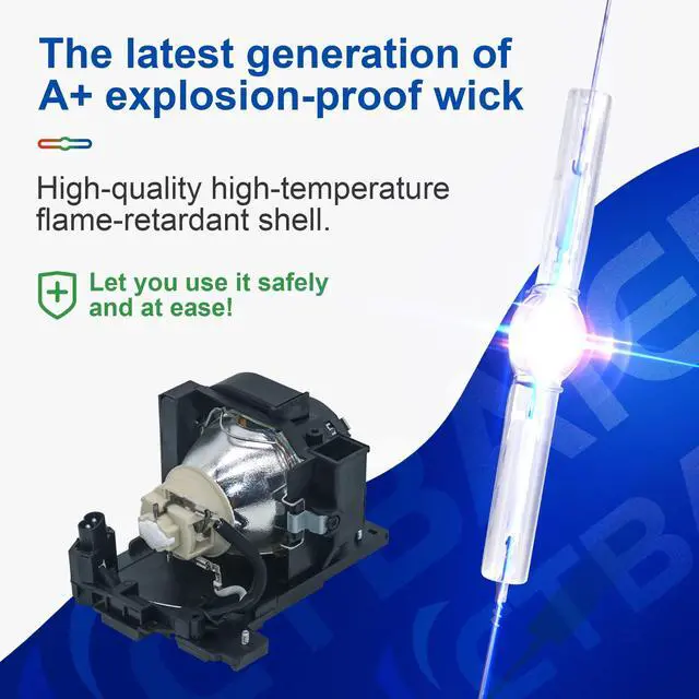 Alt view image 2 of 5 - CTBAIER DT02081 Original Quality Replacement Projector Lamp Bulb for HITACHI CP-EW3015WN CP-EW3551WN CP-EW4051WN CP-EX303 CP-EX3051WN CP-EX3551WN CP-EX4551WN with Housing