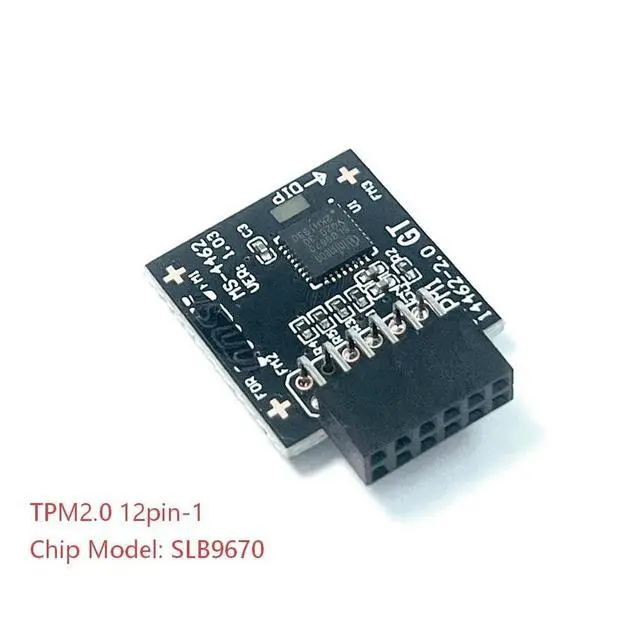 Alt view image 4 of 4 - IFIXAI TPM 2.0 Module SPI 12PIN Module SLB9670 for MSI B550M PRO-VDH WiFi