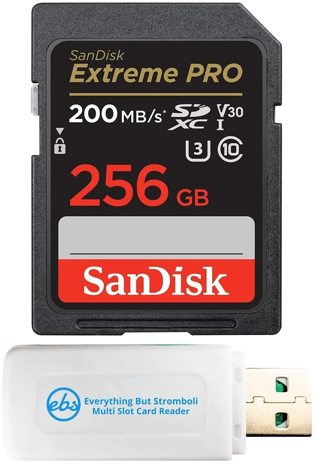 Main image of SanDisk 256GB Extreme Pro UHS-I SD Memory Card Works with Sony Cameras