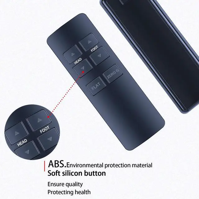 Alt view image 4 of 5 - RYQIF Replacement Remote Control fits OKIN Refined Serta Motion Essentials III/iSeries Beautyrest TEMPUR-Pedic Adjustable Bed