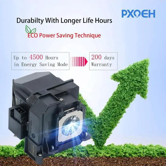 Alt view image 2 of 5 - PXOEH A+ Quality ELP71/V13H010L71 for Epson Powerlite 470 475W 480 485W BrightLink 475Wi 480i 485Wi EB-470 EB-475W EB-475Wi EB-EB-480Wi EB-480E EB-485Wi EB-1410Wi 1400Wi Replacement Projector Lamp