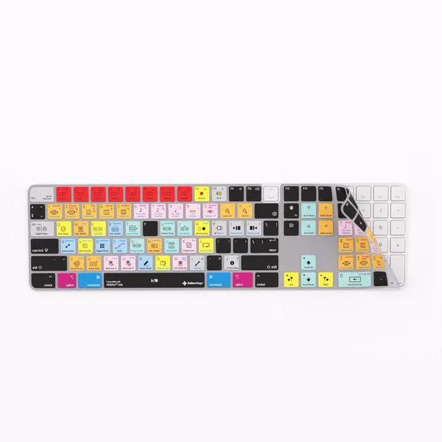 Alt view image 2 of 5 - Editors Keys Ableton Live Compatible Keyboard Cover for iMac Magic Numeric Keyboard - Silicone Protective Skin - Fits TouchID and Non-TouchID Models