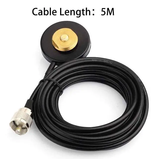 Alt view image 5 of 5 - TengKo NMO Dual Band High Gain Antennas for CAR Mobile Radio UHF VHF 400-470 136-174MHZ and Mount Magnetic Base for Mobile Radios PL259 Connector (NMO & Mount Base)
