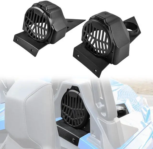 Main image of VEISUTOR Rear 6.5" Speaker Enclosures Pods for Polaris Slingshot 15-25, Rear Seat 6.5in Speaker Panels Mounts Bracket for Polaris Slingshot S SL SLR R LE 2015-2025 Accessories (2PCS)
