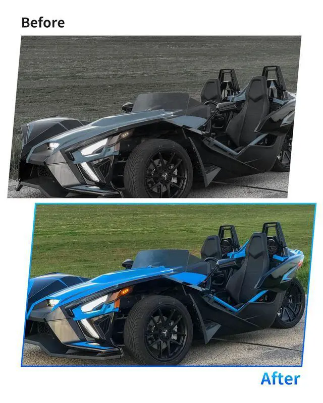 Alt view image 3 of 5 - VEISUTOR Rear 6.5" Speaker Enclosures Pods for Polaris Slingshot 15-25, Rear Seat 6.5in Speaker Panels Mounts Bracket for Polaris Slingshot S SL SLR R LE 2015-2025 Accessories (2PCS)