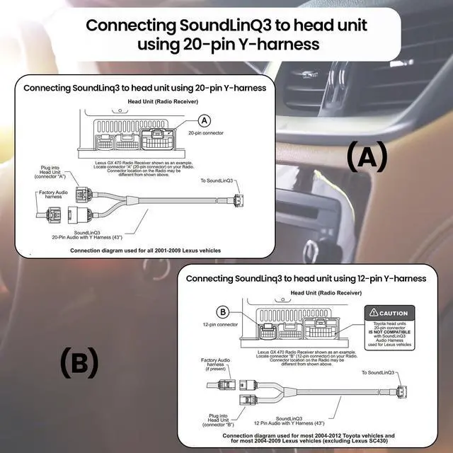 Alt view image 4 of 5 - VAIS Technology SL3sat-L-w/Tuner Kit Tuner kit SiriusXM Satellite Radio Add-on Adapter - Compatible with Lexus Models - Automotive Grade Quality & DIY Installation