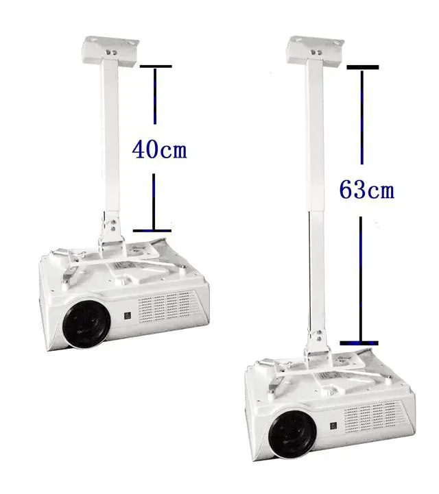 Alt view image 3 of 5 - Deselen Projector Ceiling and Wall Mount, Easy Installation Versatile Mount, Universal Max 20 kg, White