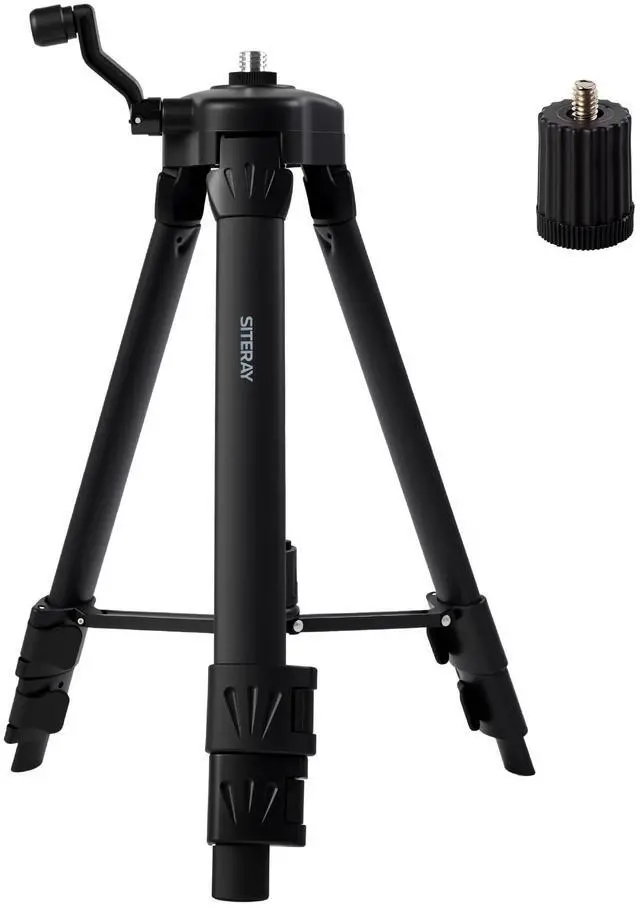Main image of SITERAY 39 Inch Portable Tripod, Lightweight Adjustable Stand with Horizontal Bubble Level, 1/4"-20 & 5/8" Thread Mount for Tools, Cameras, Projectors,DIY, Lighting and Home Use