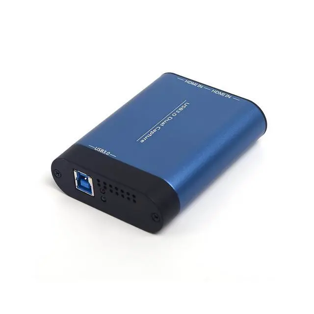 Alt view image 2 of 4 - SDTNOVA Dual HDMI Input to USB3.0 Video Lossless Capture 360MB/s for Windows 1080P 60fps UVC YUV422 PnP Broadcast Live Streaming Convert USB External HDMI Video Capture Free Driver
