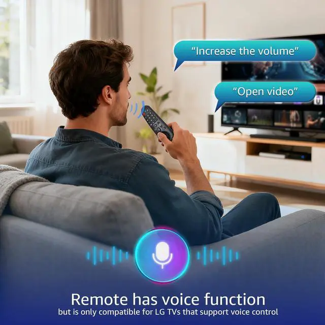 Alt view image 4 of 5 - Voice-Magic-for-LG-TV-Remote-Control-Replacement Compatible with LG Smart OLED Thinq Webos TVs for AKB75855501 AN-MR24gn MR23gn MR22gn MR21ga MR20ga