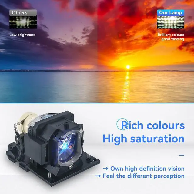 Alt view image 4 of 5 - ZMSTLAMP DT01511 DT01431 for Hitachi CP-CW250WN CP-CW300WN CP-AW3005 CP-AX2505 CP-AX3505 CP-BX301WN CP-TW2505 CP-TW3005 CP-AW2505 CP-AX2503 CP-X2530WN Projector Replacement Lamp Bulb