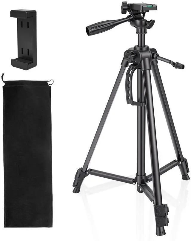 Main image of Laser Level Tripod Compatible with Klein Tools, 20" Adjustable Laser Tripod Stand with 1/4"-20 Thread Mount, Lightweight Tripod with Non-Skid Feet, Collapsible Legs, Carrying Pouch Included
