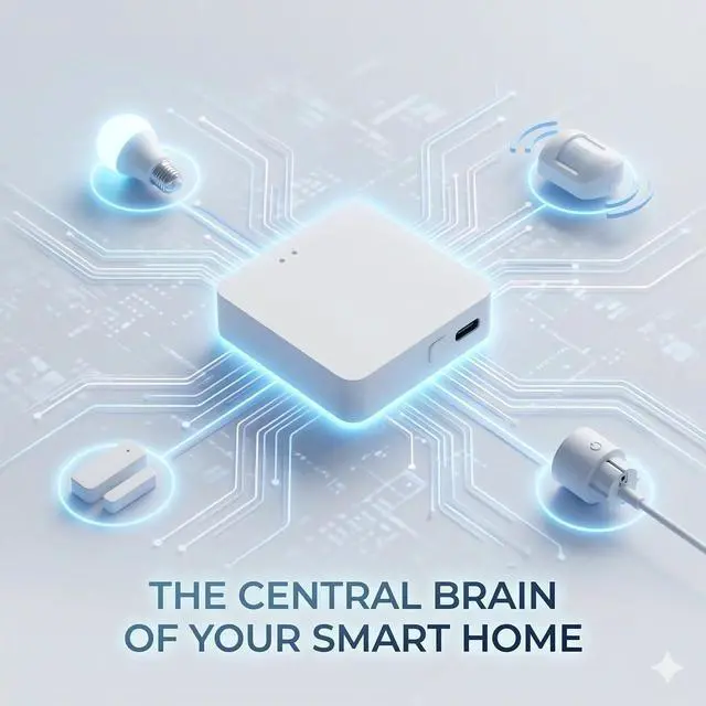 Alt view image 2 of 5 - Toyanc Smart Multi-Mode Gateway, Zigbee 3.0 & Bluetooth Mesh Hub, Tuya Smart Life App Control, Compatible with Alexa & Google Home, 2.4GHz Wireless Bridge (White)