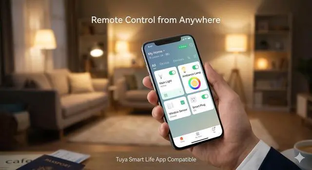 Alt view image 5 of 5 - Toyanc Smart Multi-Mode Gateway, Zigbee 3.0 & Bluetooth Mesh Hub, Tuya Smart Life App Control, Compatible with Alexa & Google Home, 2.4GHz Wireless Bridge (White)