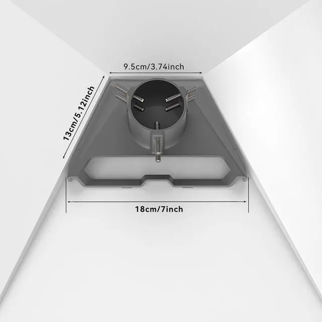 Alt view image 3 of 5 - Starlink Gen 3 Pipe Adapter,Starlink Pole Mount,Starlink Mounting Kit,Starlink V3 Mount Plate Roof Mount for Starlink Standard Dish,Starlink Internet Satellite Kit Accessories,Easy to Install