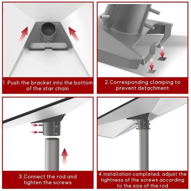 Alt view image 5 of 5 - Starlink Gen 3 Pipe Adapter,Starlink Pole Mount,Starlink Mounting Kit,Starlink V3 Mount Plate Roof Mount for Starlink Standard Dish,Starlink Internet Satellite Kit Accessories,Easy to Install