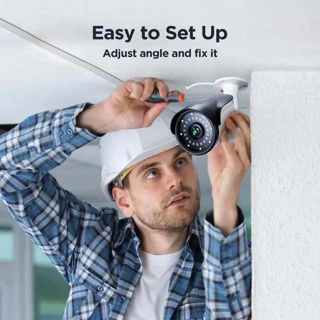 Alt view image 5 of 5 - TIGERSECU 1080P Long Range Bullet Security Camera for DVR, Weatheproof for Indoor/Outdoor Use, Hybrid 4-in-1 OSD Switch for TVI/CVI/AHD/CVBS DVRs (Power Supply and Coaxial Cable Sold Separately)