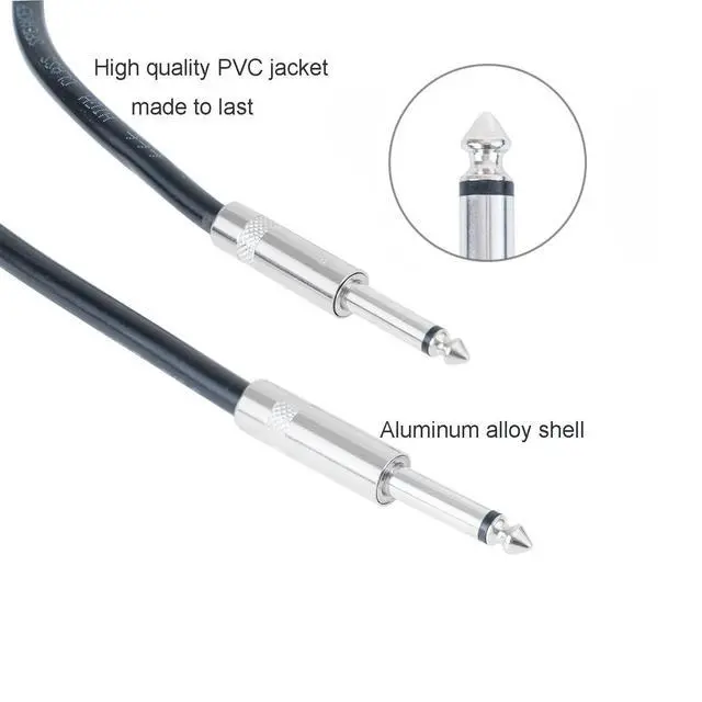 Alt view image 5 of 5 - UMOKI 2PCS Professional 30 Feet 12 Gauge 1/4 Inch to 1/4 Inch Male Speaker Cables - 30ft 12AWG 6.35mm Stereo Audio Wires DJ Cables - 2 Pack