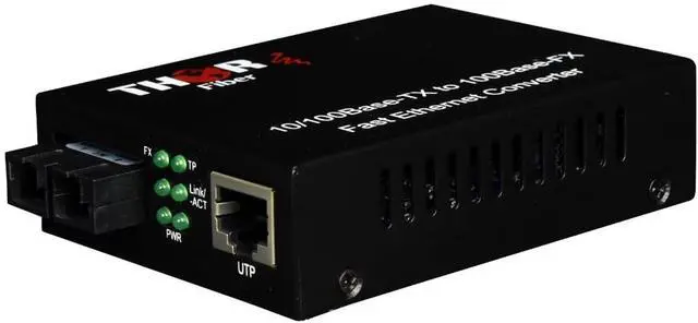 Main image of 10/100 Mbps Single-Mode Multimode Fiber Ethernet Media Converter SC