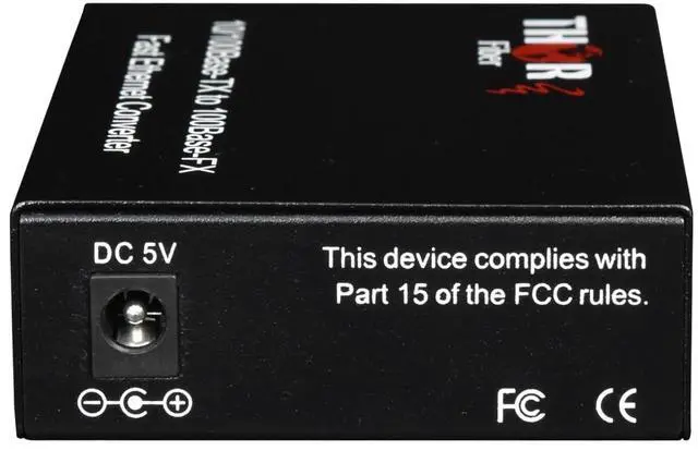 Alt view image 3 of 3 - 10/100 Mbps Single-Mode Multimode Fiber Ethernet Media Converter SC
