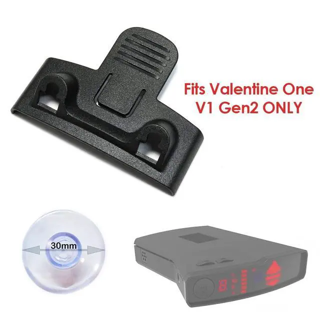 Alt view image 2 of 3 - Ramtech Electronics Ramtech Car Windshield Mount Holder Replacement Kit for Valentine One V1 Gen2 Radar Laser Detector (Cradle + 4 Suction Cups) - WMV2K, black