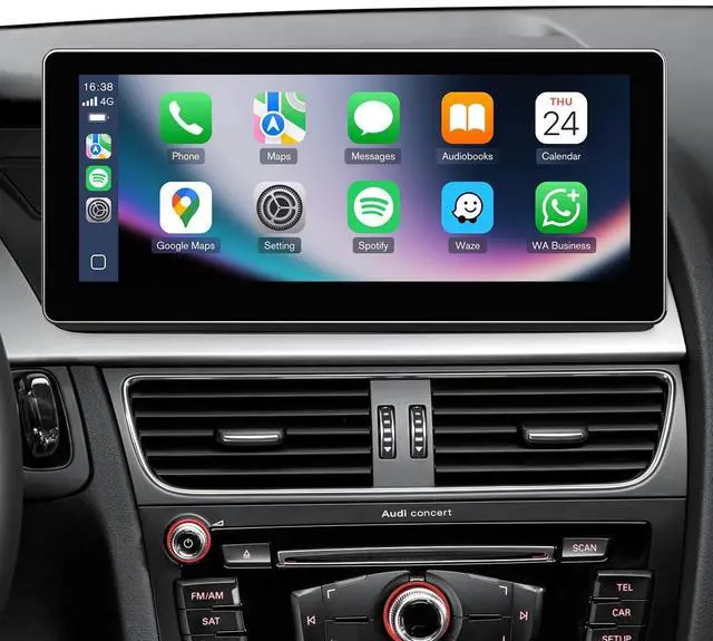 Main image of 10.25" Linux Car Stereo for Audi A4 B8 S4 A5 S5 RS5 (2009-2016) Concert & Symphony System - Wireless CarPlay Android Auto Head Unit, 1920x720 IPS Touch Screen, Retains Factory Radio & Knob Cont