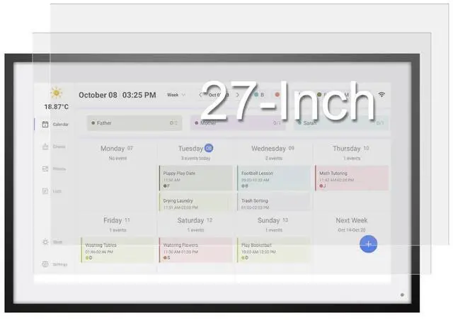 Main image of MUBUY-GOL 2-Pack Anti-Glare Screen Protector Compatible with Skylight Calendar 27-inch ^^ Calendar Anti-Glare, Matte Film Skin, Anti-Scratch, Anti-Reflective